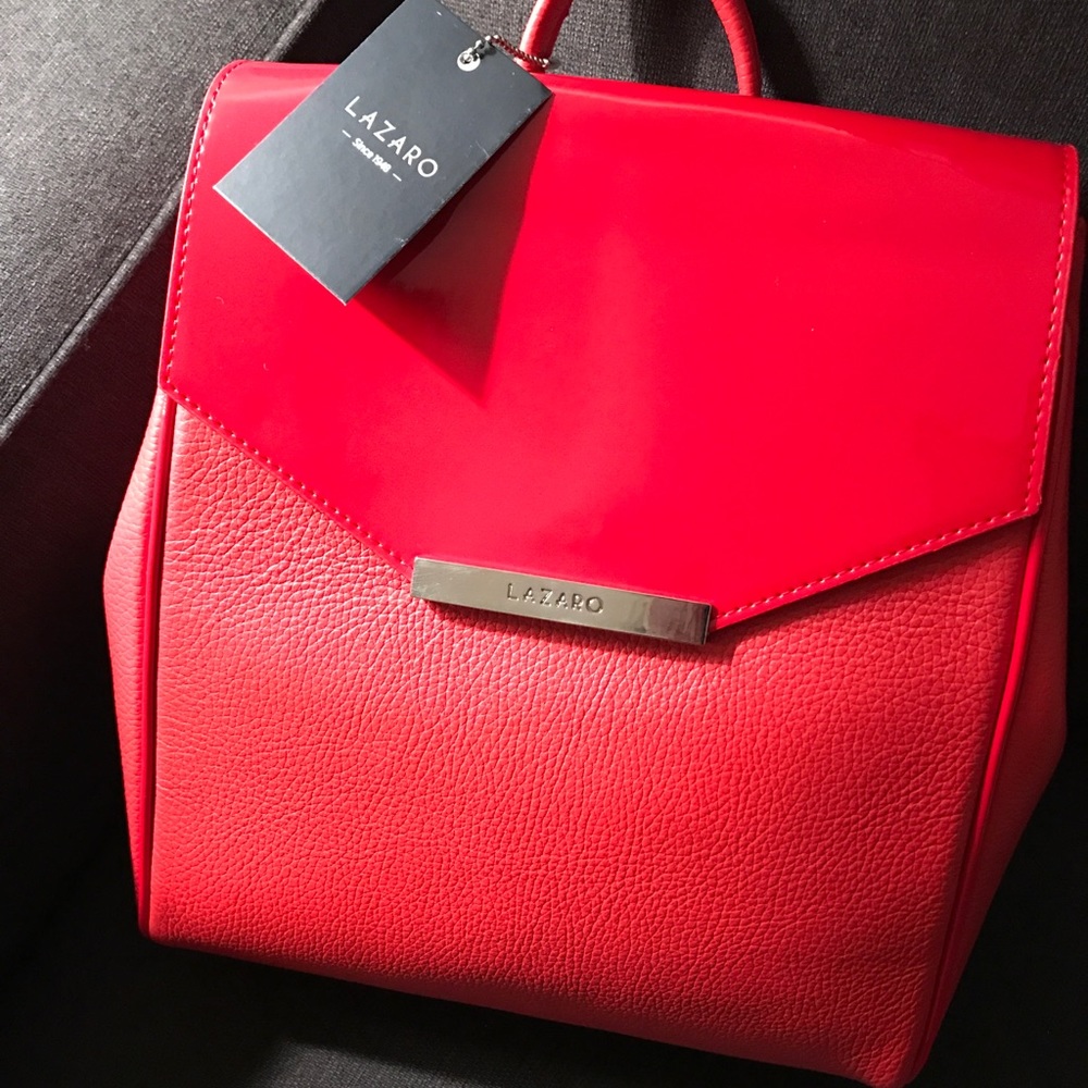 NWT Lazaro (Argentinian Brand) leather Backpack.